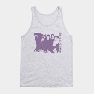 Madness - Silhouette Retro Purple Tank Top